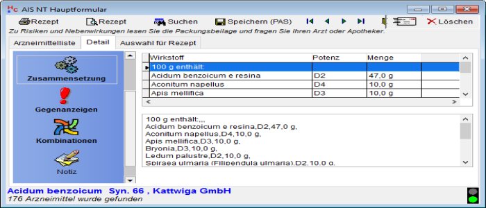 Sehr umfangreiche Informationen zum Medikament
