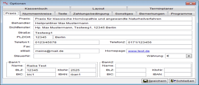 Allgemeine Einstellungen